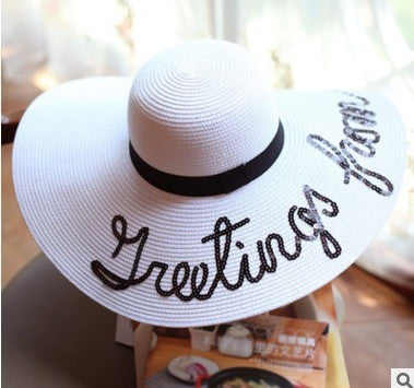 Maxi cappello spiaggia Greetings from...