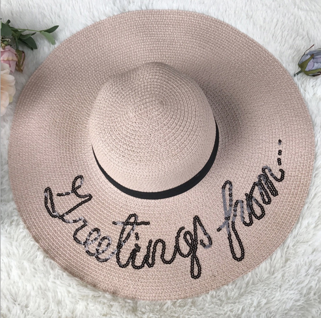 Maxi cappello spiaggia Greetings from...