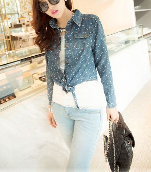 Camicia stars indossata su modella — Dream Shop