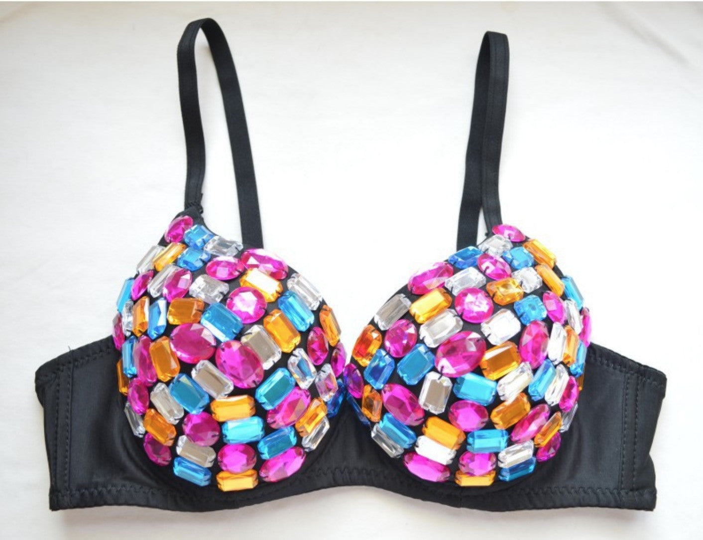 Reggiseno pietre colorate