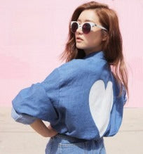 Camicia Heart dettaglio bottoni — Dream Shop