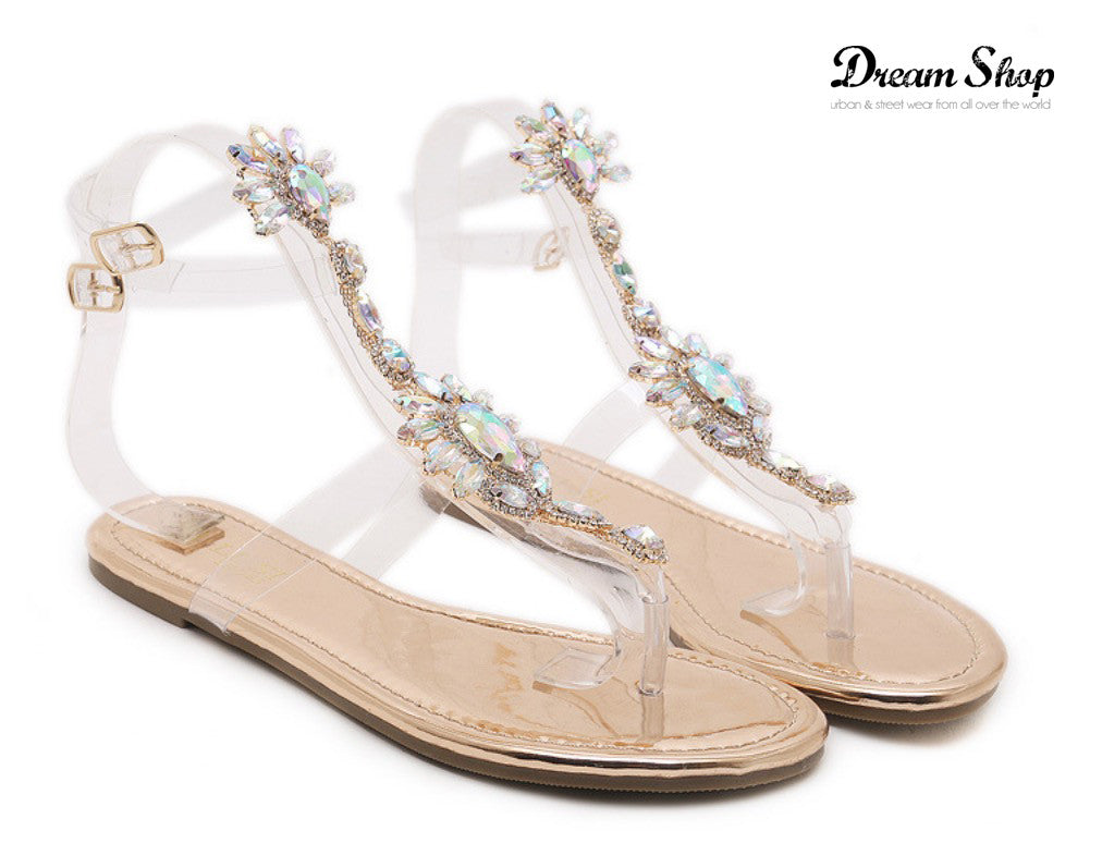 Sandalo gioiello trasparent Mistrass
