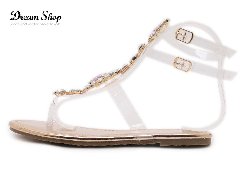 Sandalo gioiello trasparent Mistrass
