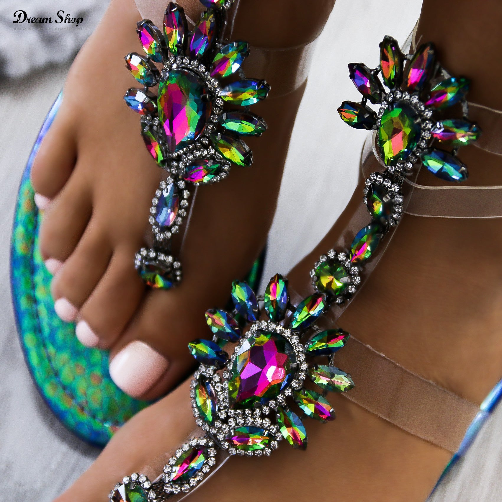 Sandalo gioiello trasparent Mistrass