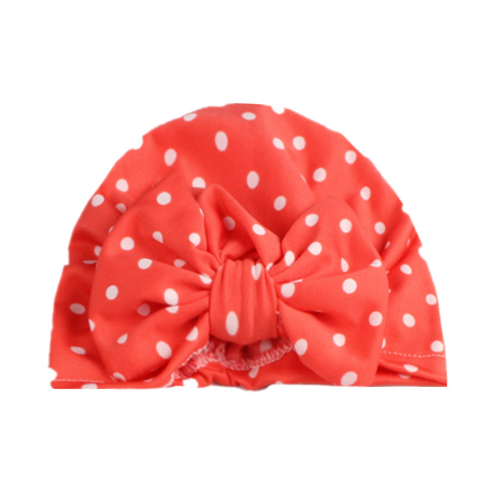 Turbante baby pois bow