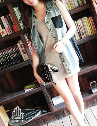 Smanicato in jeans Serena