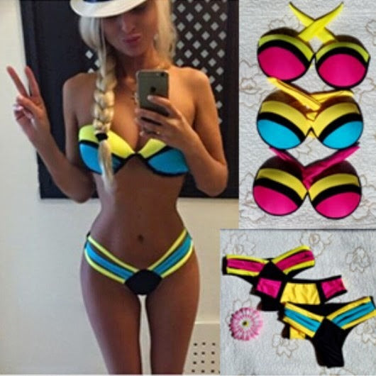 Bikini Fluo Yuri vista frontale | Dream Shop