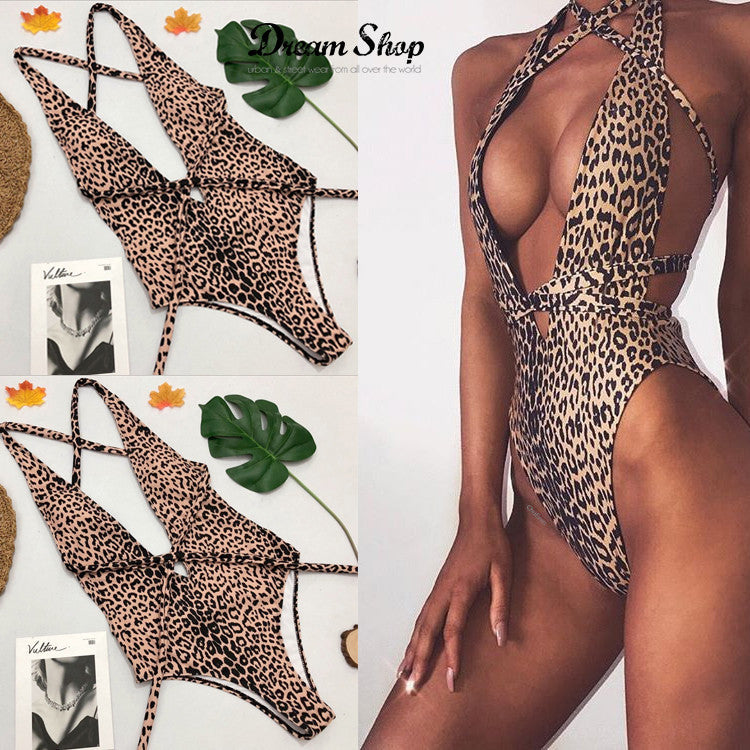 Monokini leopard flo