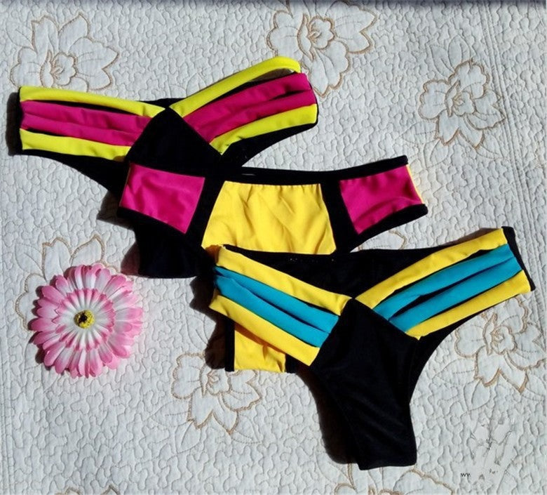 Bikini Fluo Yuri confronto tre modelli A B C fluo — Dream Shop