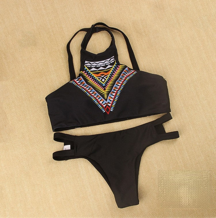 Bikini Havanna variante nero lacci dettaglio brasiliana — Dream Shop