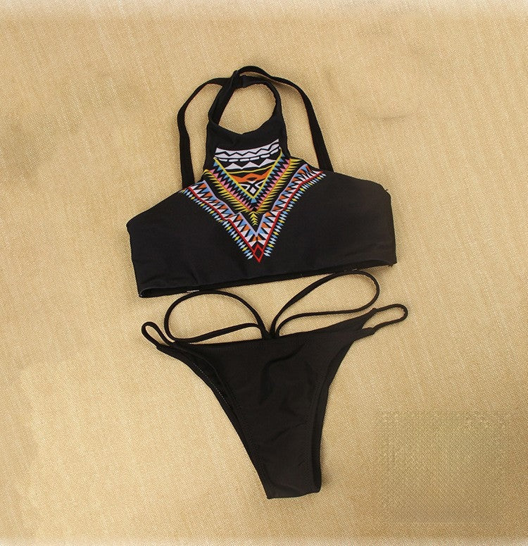 Bikini Havanna variante fantasia indossato spiaggia — Dream Shop
