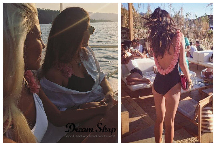 Costume intero pink spring coppe