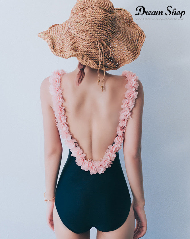 Costume intero pink spring coppe