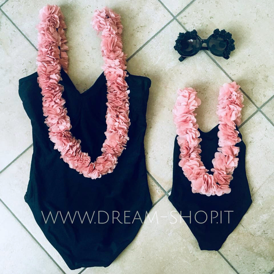 Costume intero pink spring coppe