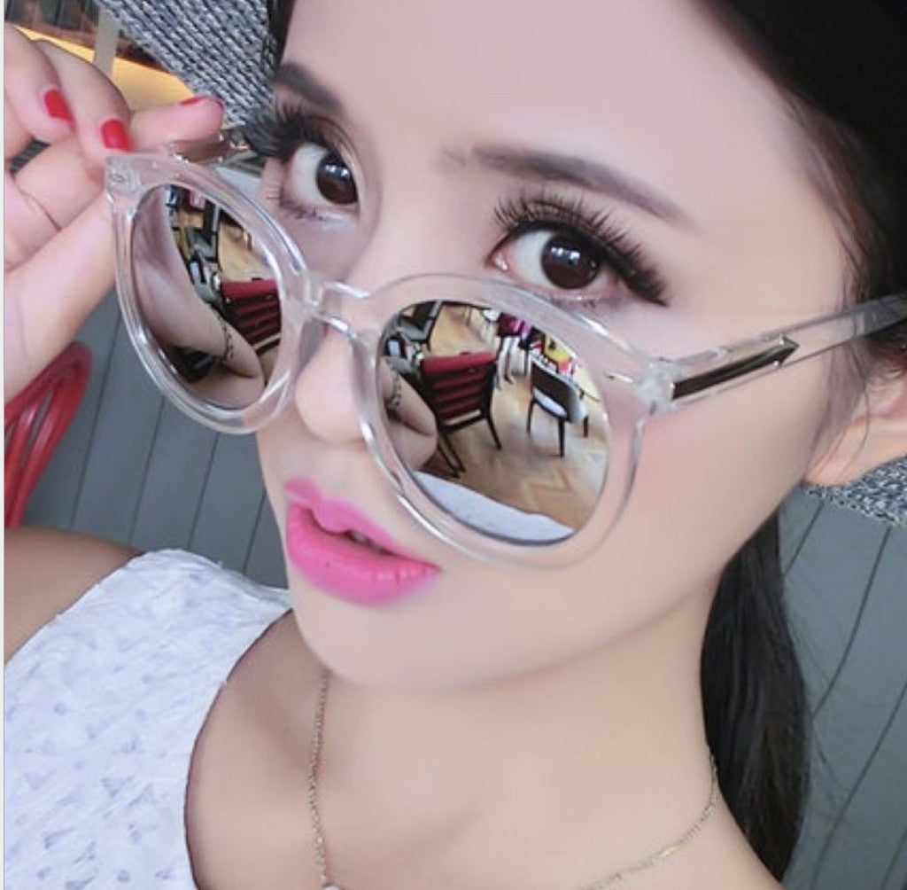 Trasparent mirror sunglasses