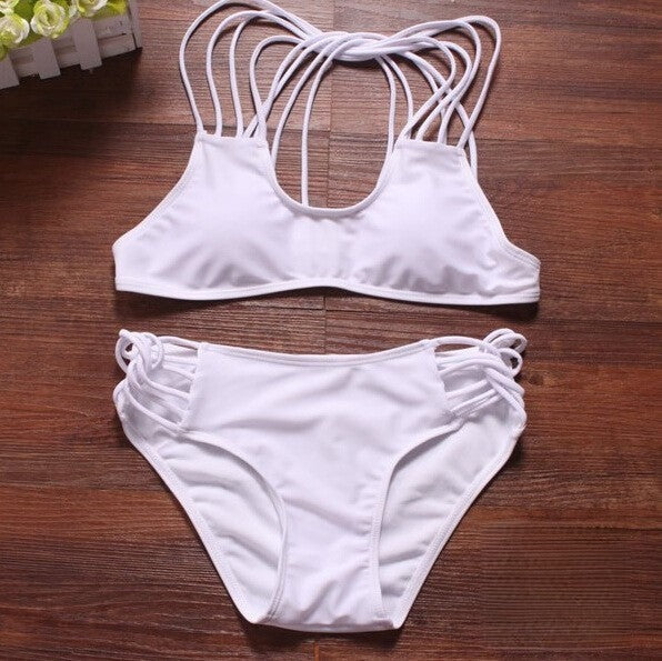 Bikini Triangle Topper colori disponibili arancione azzurro bianco nero — Dream Shop