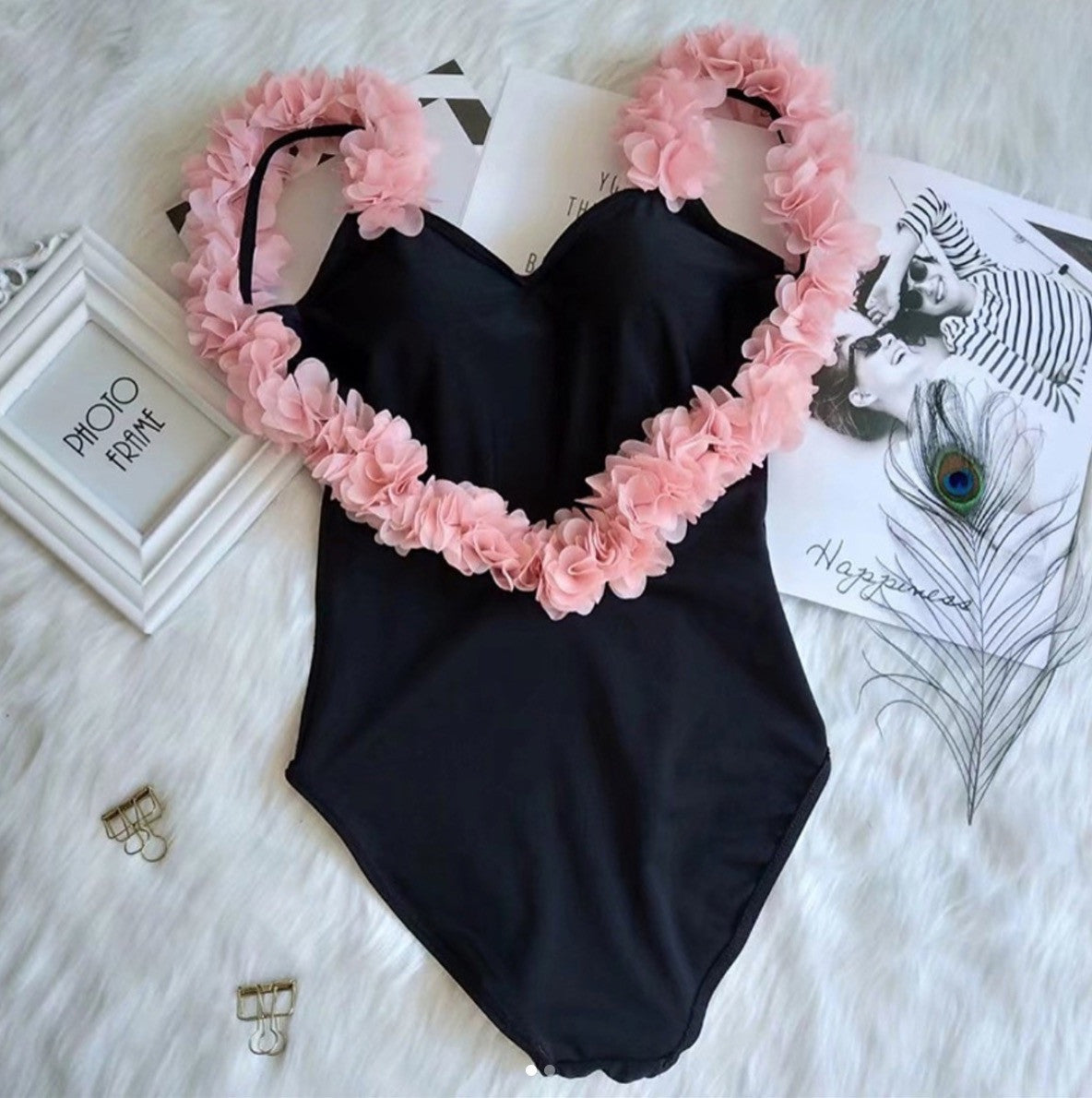 Costume intero pink spring coppe