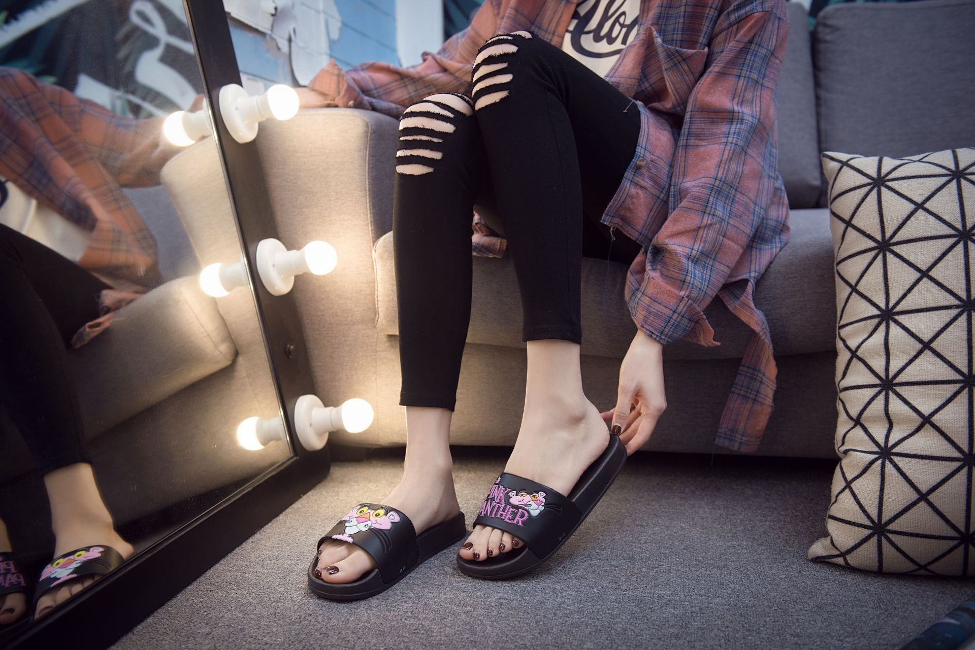 Ciabatte pink panther