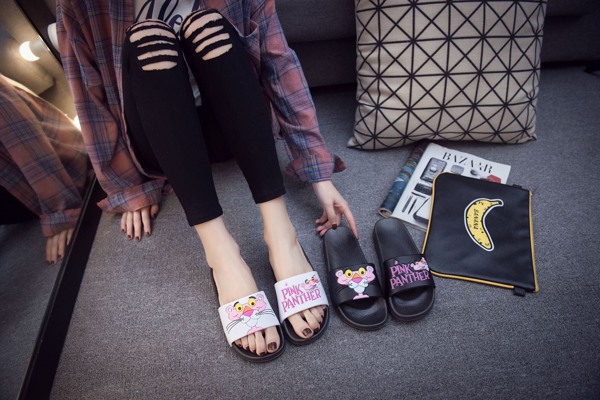 Ciabatte pink panther