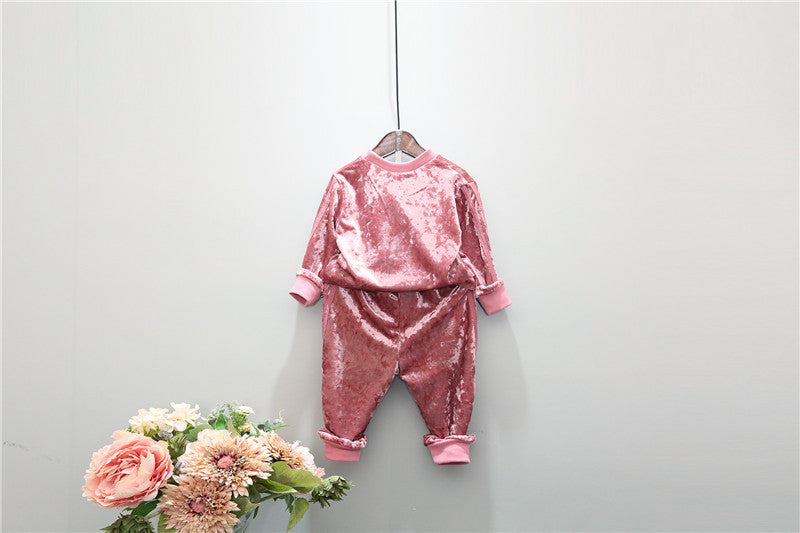 Tuta velluto righe bimbo