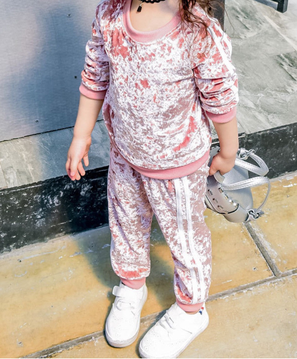 Tuta velluto righe bimbo