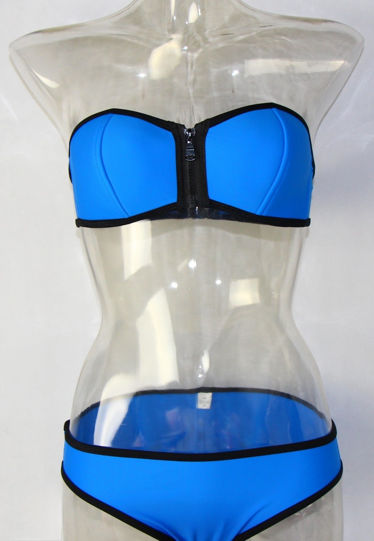 Bikini neoprene fascia colori disponibili arancione azzurro blu nero rosso — Dream Shop