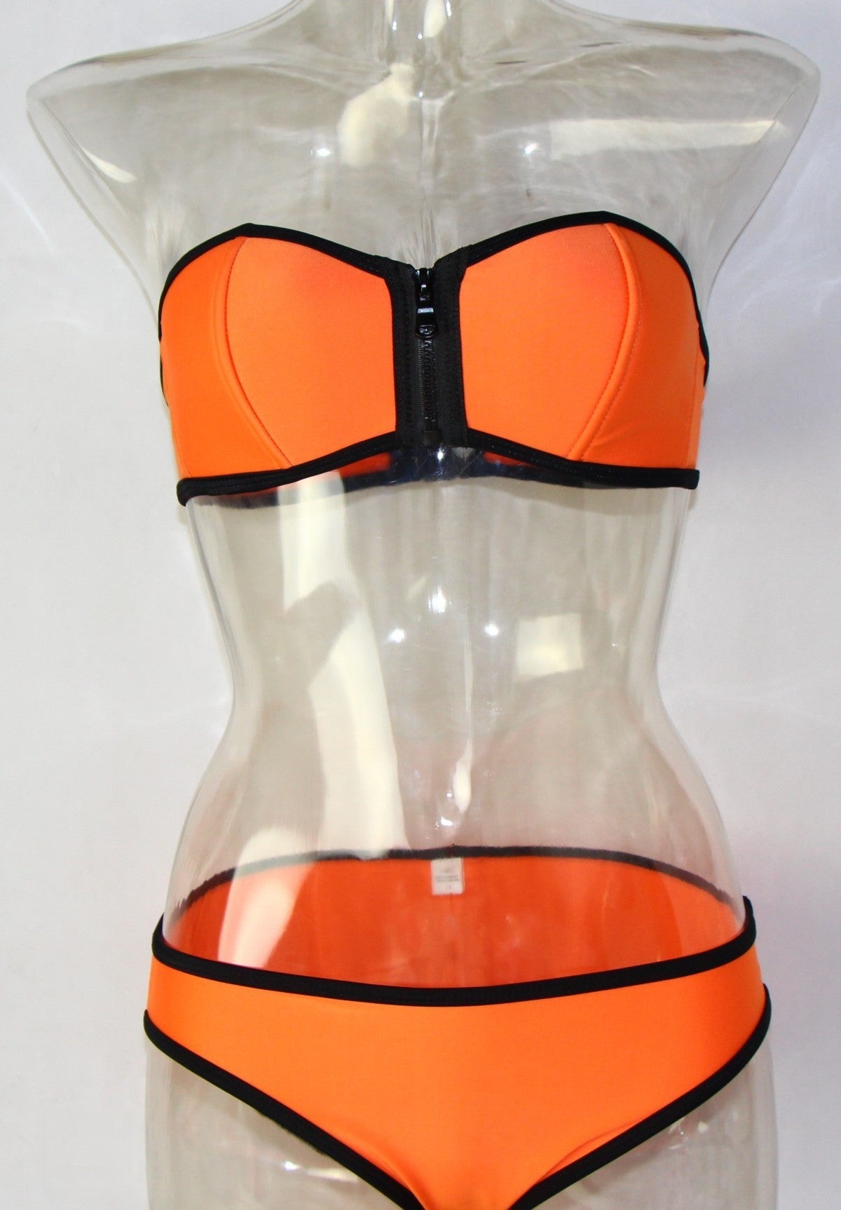 Bikini neoprene fascia zip aperta dettaglio chiusura — Dream Shop