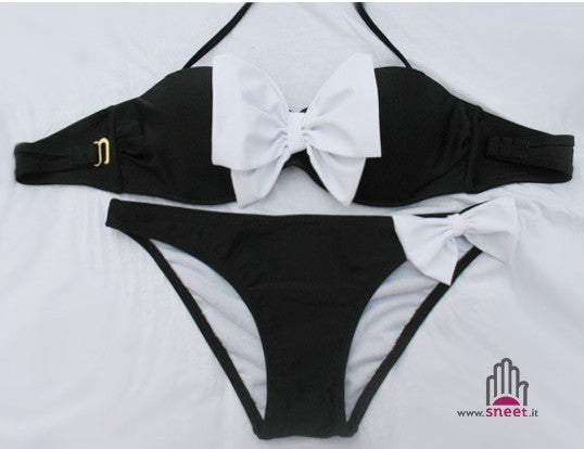 Bikini fascia fiocchetto