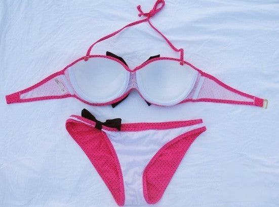 Bikini fascia fiocchetto Nero vista frontale | Dream Shop