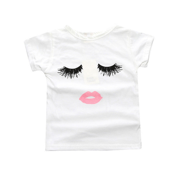 T-shirt baby eyelash
