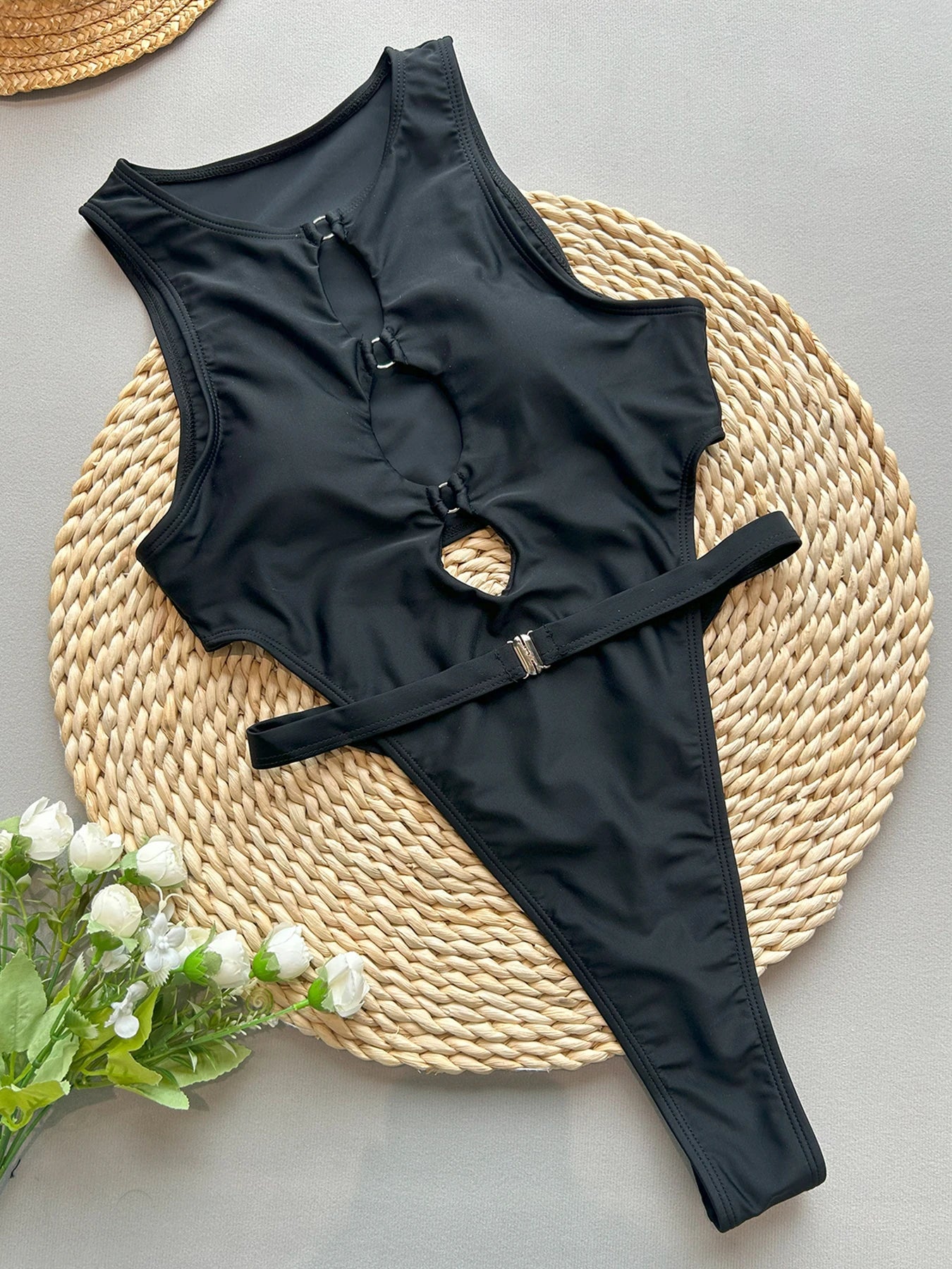 Body cut out Klesha bianco taglia XS — Dream Shop