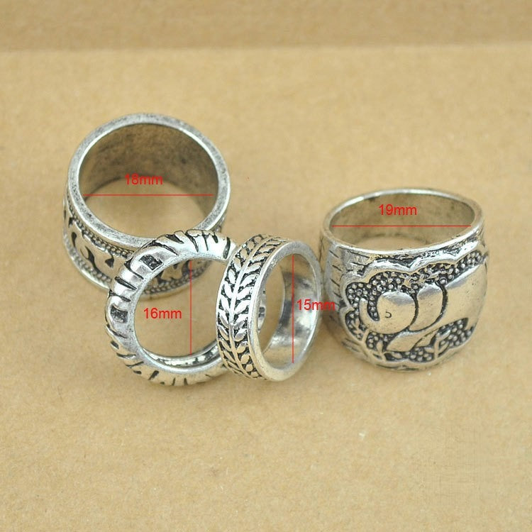 Set anelli Nepal - dettaglio motivi | Dream Shop