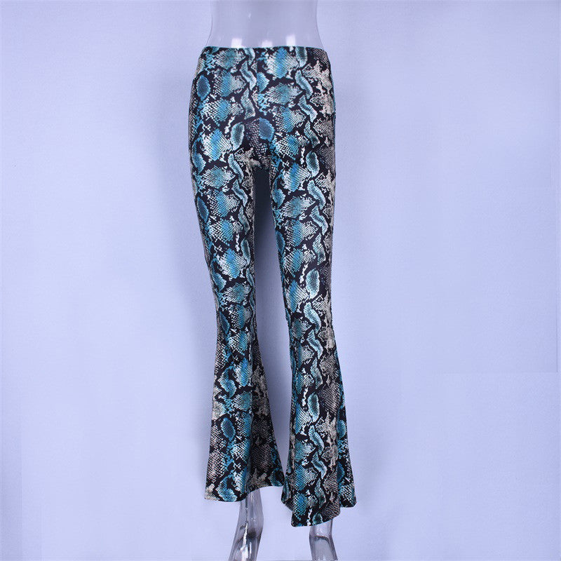 Pantalone a zampa pyton