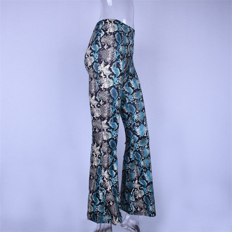 Pantalone a zampa pyton