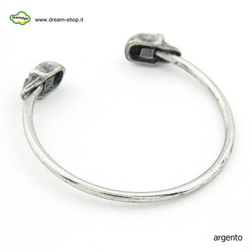 Double skull bracelet