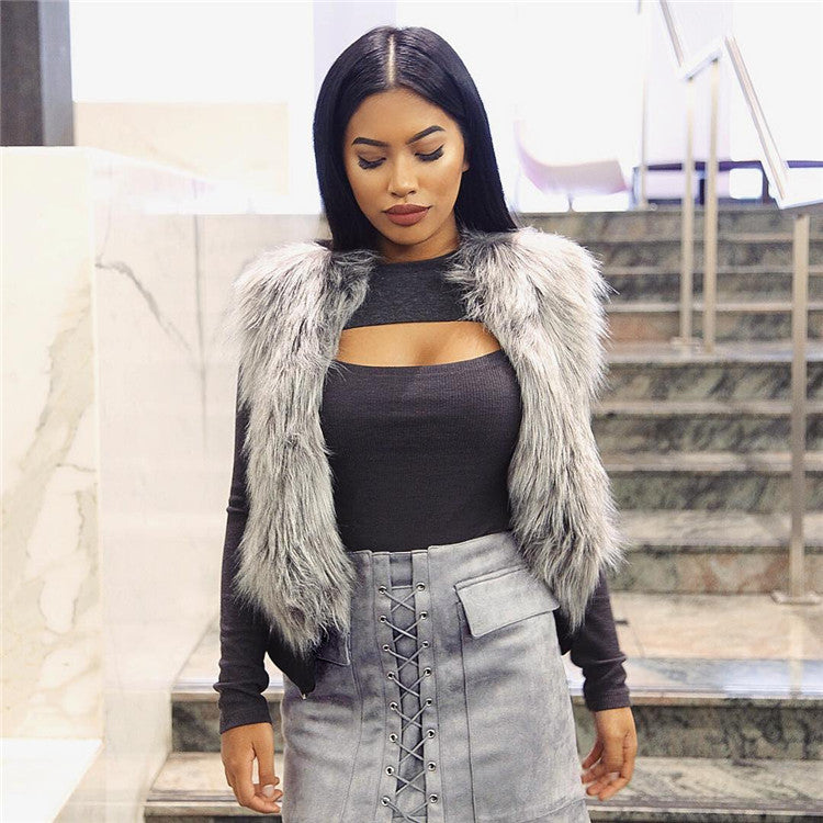 Minigonna camoscio lacci