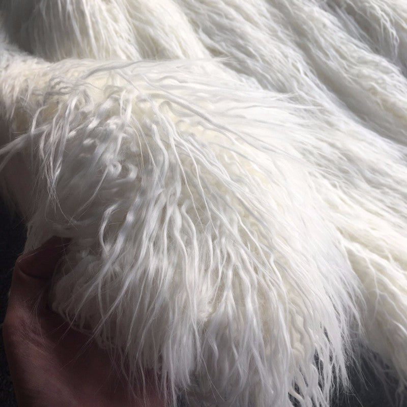 Maxipelliccia in lana riccia