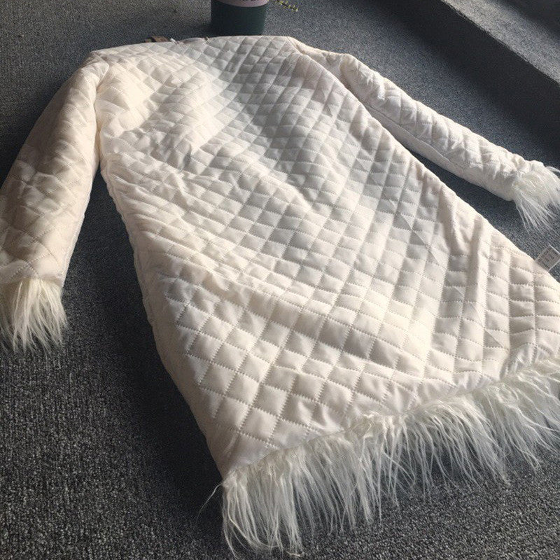 Maxipelliccia in lana riccia