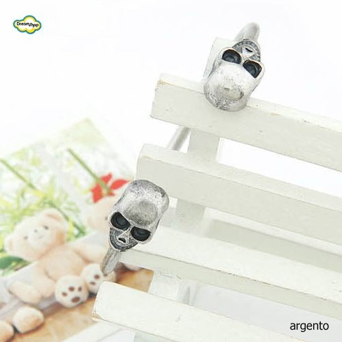 Bracciale Double Skull - vista laterale | Dream Shop