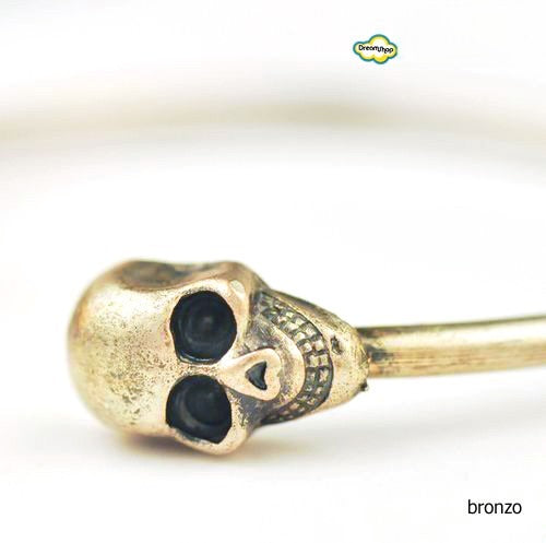 Bracciale Double Skull - dettaglio struttura rigida | Dream Shop