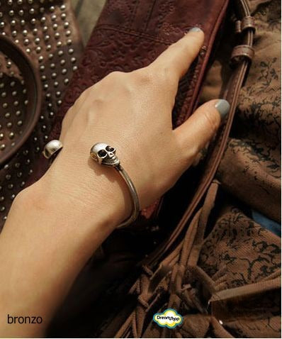 Bracciale Double Skull - dettaglio metallo | Dream Shop