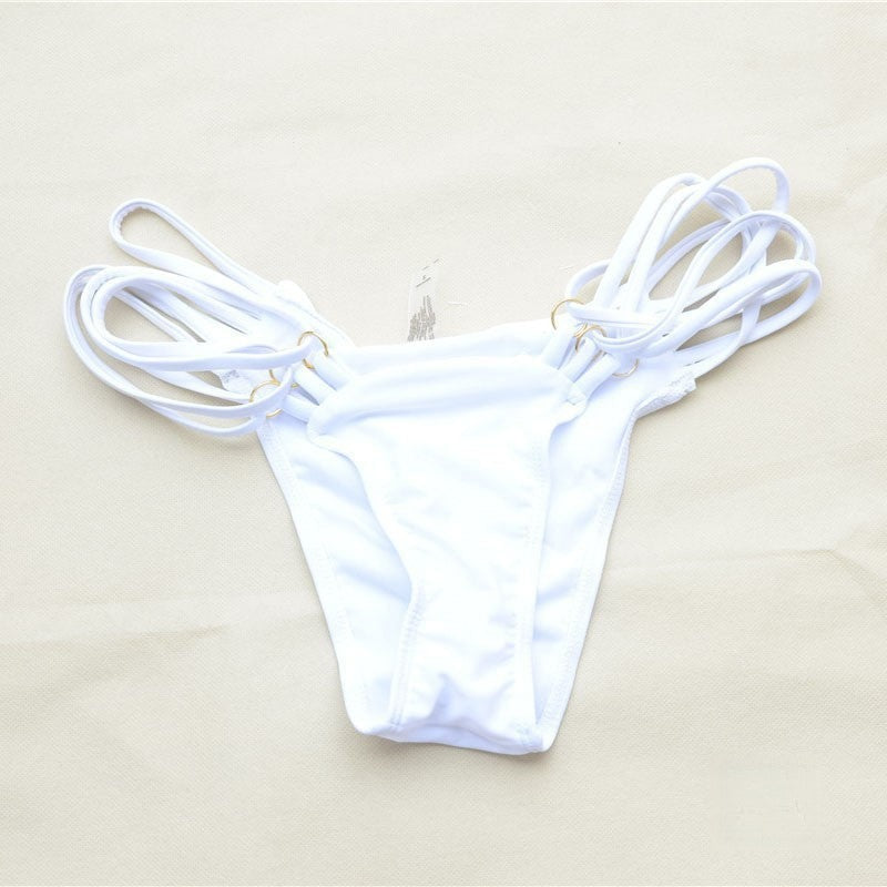 Bikini Patrizia nero vista posteriore brasiliana lacci — Dream Shop