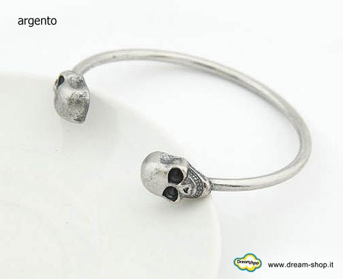 Double skull bracelet