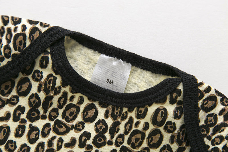 Body e cappellino leopard baby