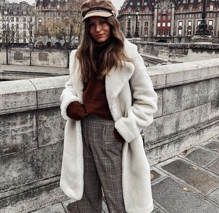 Maxi cappotto peluches