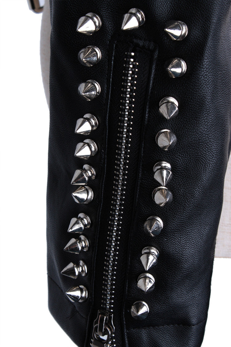 Giacca ecopelle Studs Myshon