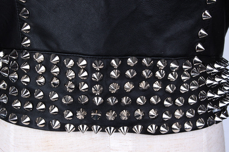 Giacca ecopelle Studs Myshon