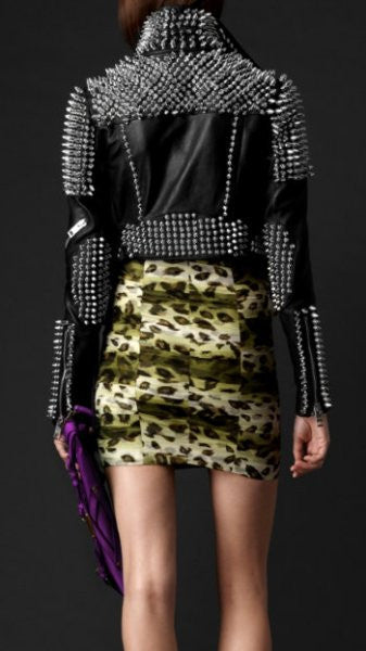 Giacca ecopelle Studs Myshon