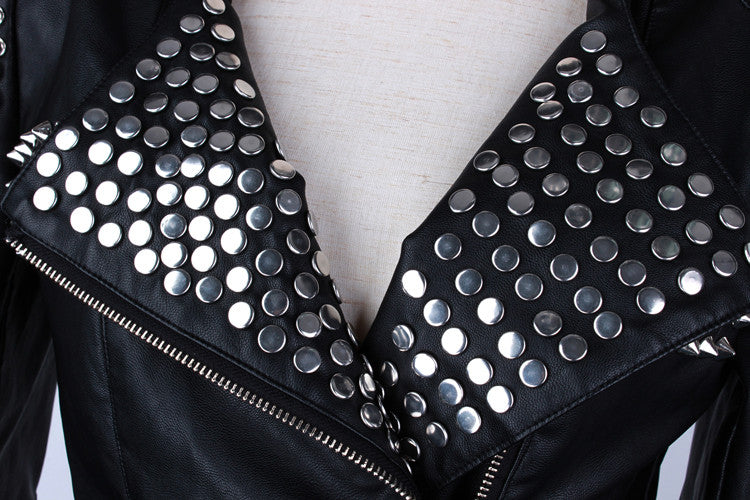 Giacca ecopelle Studs Myshon