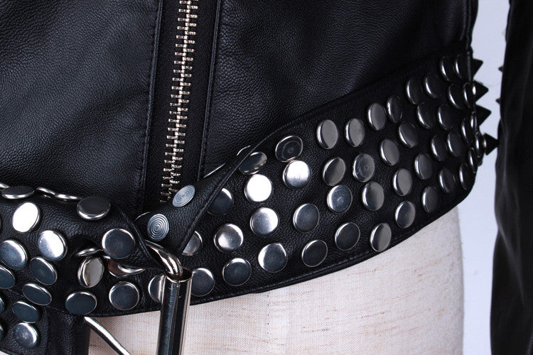 Giacca ecopelle Studs Myshon